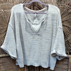 Free People Beach Oversized Cropped Sweater